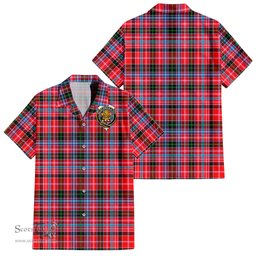 ScotsTee Shop Scottish Udny Clan Crest Tartan Women Casual Shirt - Classic