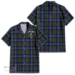 ScotsTee Shop Scottish MacRae Hunting Modern Clan Crest Tartan Women Casual Shirt - Classic