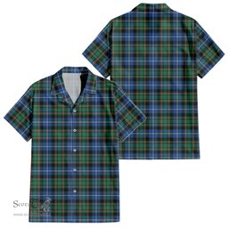 ScotsTee Shop Scottish MacRae Hunting Ancient Clan Tartan Women Casual Shirt - Classic