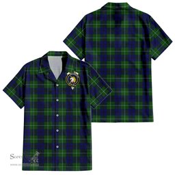 ScotsTee Shop Scottish Oliphant Modern Clan Crest Tartan Women Casual Shirt - Classic