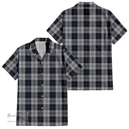 ScotsTee Shop Scottish Menzies Black Dress Clan Tartan Women Casual Shirt - Classic