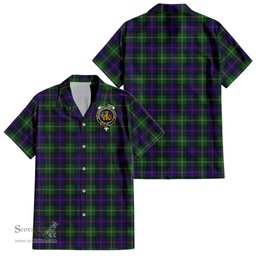 ScotsTee Shop Scottish MacThomas Modern Clan Crest Tartan Women Casual Shirt - Classic