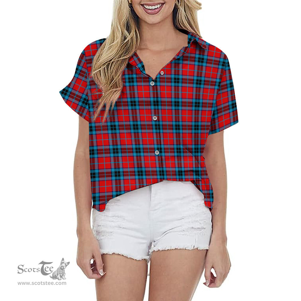 ScotsTee Shop Scottish MacTavish Modern Clan Tartan Women Casual Shirt - Classic