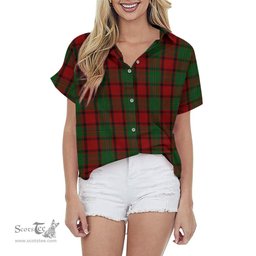 ScotsTee Shop Scottish MacPhail Clan Tartan Women Casual Shirt - Classic