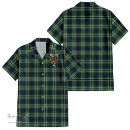 ScotsTee Shop Scottish Spottiswood Clan Crest Tartan Women Casual Shirt - Classic