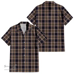 ScotsTee Shop Scottish Stewart Navy Clan Tartan Women Casual Shirt - Classic