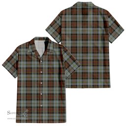 ScotsTee Shop Scottish MacLeod of Harris Weathered Clan Tartan Women Casual Shirt - Classic