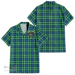 ScotsTee Shop Scottish Graham of Montrose Ancient Clan Crest Tartan Women Casual Shirt - Classic