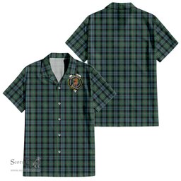 ScotsTee Shop Scottish Melville Clan Crest Tartan Women Casual Shirt - Classic