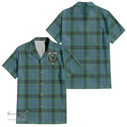 ScotsTee Shop Scottish MacInnes Ancient Clan Crest Tartan Women Casual Shirt - Classic