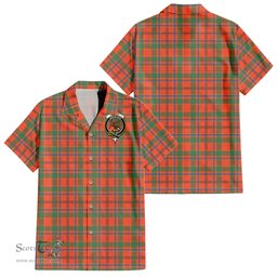 ScotsTee Shop Scottish Munro Ancient Clan Crest Tartan Women Casual Shirt - Classic