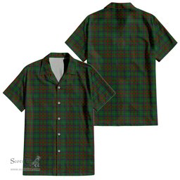 ScotsTee Shop Scottish Shaw of Tordarroch Green Hunting Clan Tartan Women Casual Shirt - Classic