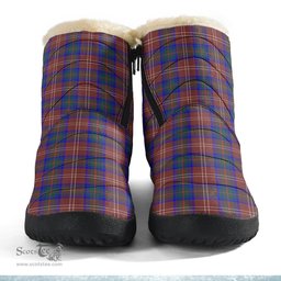 ScotsTee Shop Scottish Chisholm Hunting Modern Clan Crest Tartan Cozy Winter Boots