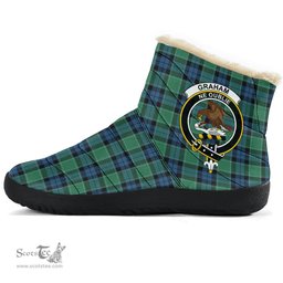ScotsTee Shop Scottish Graham of Menteith Ancient Clan Crest Tartan Cozy Winter Boots