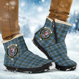 ScotsTee Shop Scottish Cockburn Modern Clan Crest Tartan Cozy Winter Boots