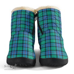 ScotsTee Shop Scottish Flower Of Scotland Clan Tartan Cozy Winter Boots