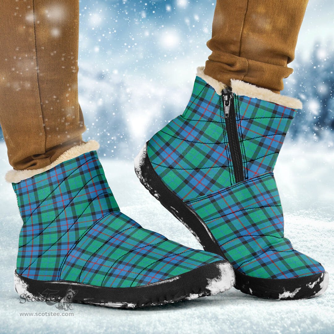 ScotsTee Shop Scottish Flower Of Scotland Clan Tartan Cozy Winter Boots