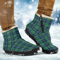 ScotsTee Shop Scottish Graham of Menteith Ancient Clan Tartan Cozy Winter Boots