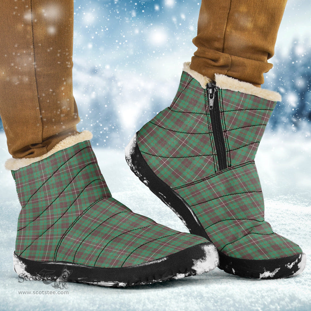 ScotsTee Shop Scottish MacKinnon Hunting Ancient Clan Tartan Cozy Winter Boots