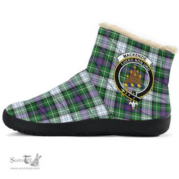 ScotsTee Shop Scottish MacKenzie Dress Modern Clan Crest Tartan Cozy Winter Boots
