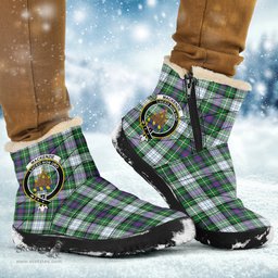 ScotsTee Shop Scottish MacKenzie Dress Modern Clan Crest Tartan Cozy Winter Boots