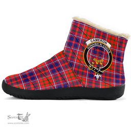 ScotsTee Shop Scottish Cameron of Lochiel Modern Clan Crest Tartan Cozy Winter Boots