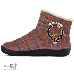 ScotsTee Shop Scottish Cameron of Lochiel Ancient Clan Crest Tartan Cozy Winter Boots