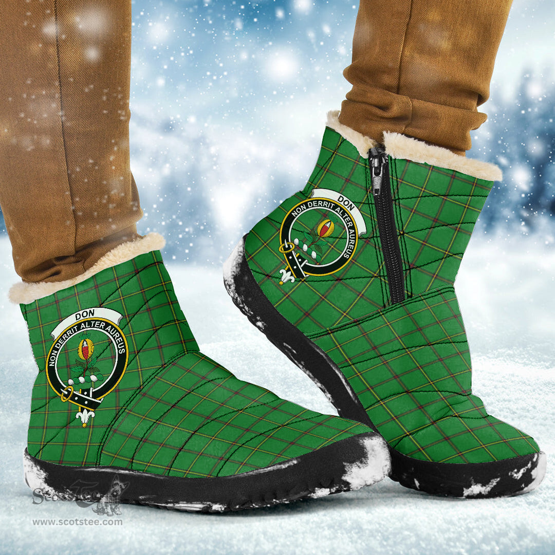 ScotsTee Shop Scottish Don _Tribe of Mar Clan Crest Tartan Cozy Winter Boots