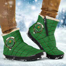 ScotsTee Shop Scottish Don _Tribe of Mar Clan Crest Tartan Cozy Winter Boots