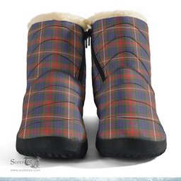ScotsTee Shop Scottish Fraser Hunting Modern Clan Crest Tartan Cozy Winter Boots