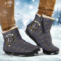 ScotsTee Shop Scottish Fletcher of Dunans Clan Crest Tartan Cozy Winter Boots