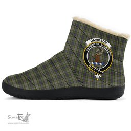 ScotsTee Shop Scottish Davidson Tulloch Dress Clan Crest Tartan Cozy Winter Boots