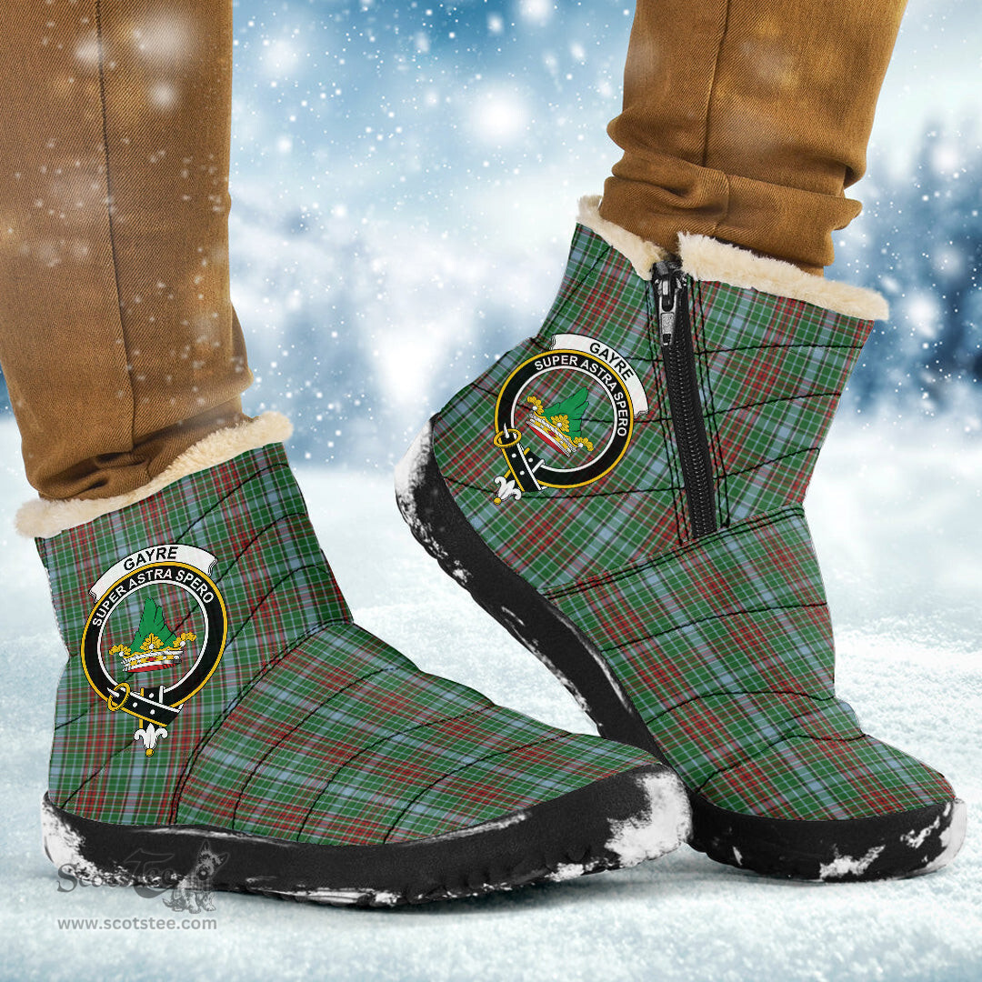 ScotsTee Shop Scottish Gayre Clan Crest Tartan Cozy Winter Boots