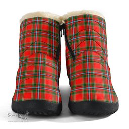 ScotsTee Shop Scottish Drummond of Perth Clan Tartan Cozy Winter Boots