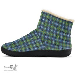 ScotsTee Shop Scottish MacNeill of Barra Ancient Clan Tartan Cozy Winter Boots