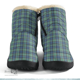 ScotsTee Shop Scottish Leslie Hunting Ancient Clan Crest Tartan Cozy Winter Boots
