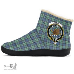 ScotsTee Shop Scottish Leslie Hunting Ancient Clan Crest Tartan Cozy Winter Boots