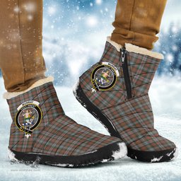 ScotsTee Shop Scottish Murray of Atholl Weathered Clan Crest Tartan Cozy Winter Boots