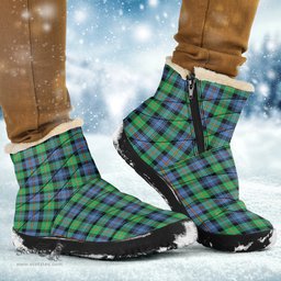 ScotsTee Shop Scottish Murray of Atholl Ancient Clan Tartan Cozy Winter Boots