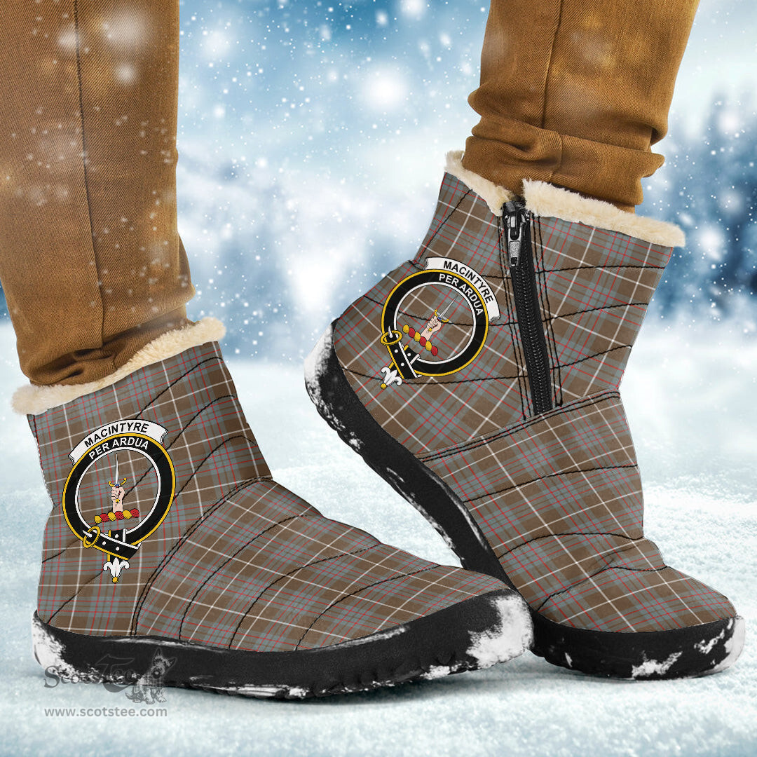 ScotsTee Shop Scottish MacIntyre Hunting Weathered Clan Crest Tartan Cozy Winter Boots
