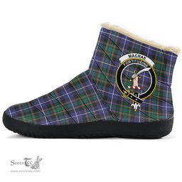 ScotsTee Shop Scottish MacRae Hunting Modern Clan Crest Tartan Cozy Winter Boots