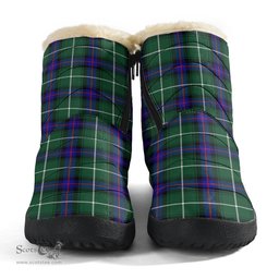 ScotsTee Shop Scottish MacDonald of the Isles Hunting Modern Clan Tartan Cozy Winter Boots
