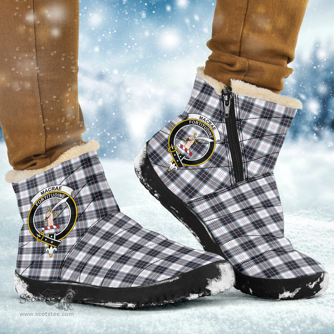ScotsTee Shop Scottish MacRae Dress Modern Clan Crest Tartan Cozy Winter Boots