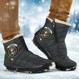 ScotsTee Shop Scottish Murray of Atholl Modern Clan Crest Tartan Cozy Winter Boots