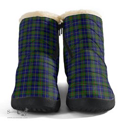 ScotsTee Shop Scottish MacLeod of Harris Modern Clan Tartan Cozy Winter Boots