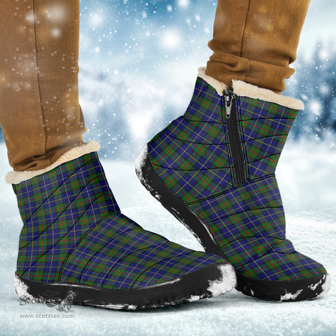 ScotsTee Shop Scottish MacLeod of Harris Modern Clan Tartan Cozy Winter Boots