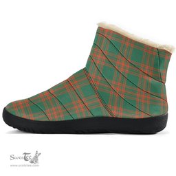 ScotsTee Shop Scottish Menzies Green Ancient Clan Tartan Cozy Winter Boots