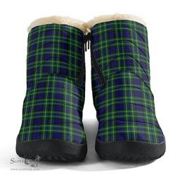ScotsTee Shop Scottish MacNeil of Colonsay Modern Clan Tartan Cozy Winter Boots