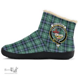ScotsTee Shop Scottish MacDonald of the Isles Hunting Ancient Clan Crest Tartan Cozy Winter Boots