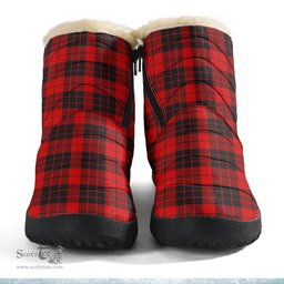 ScotsTee Shop Scottish MacLeod of Raasay Clan Crest Tartan Cozy Winter Boots